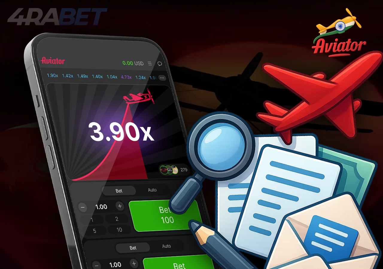 Aviator demo game on mobile phone